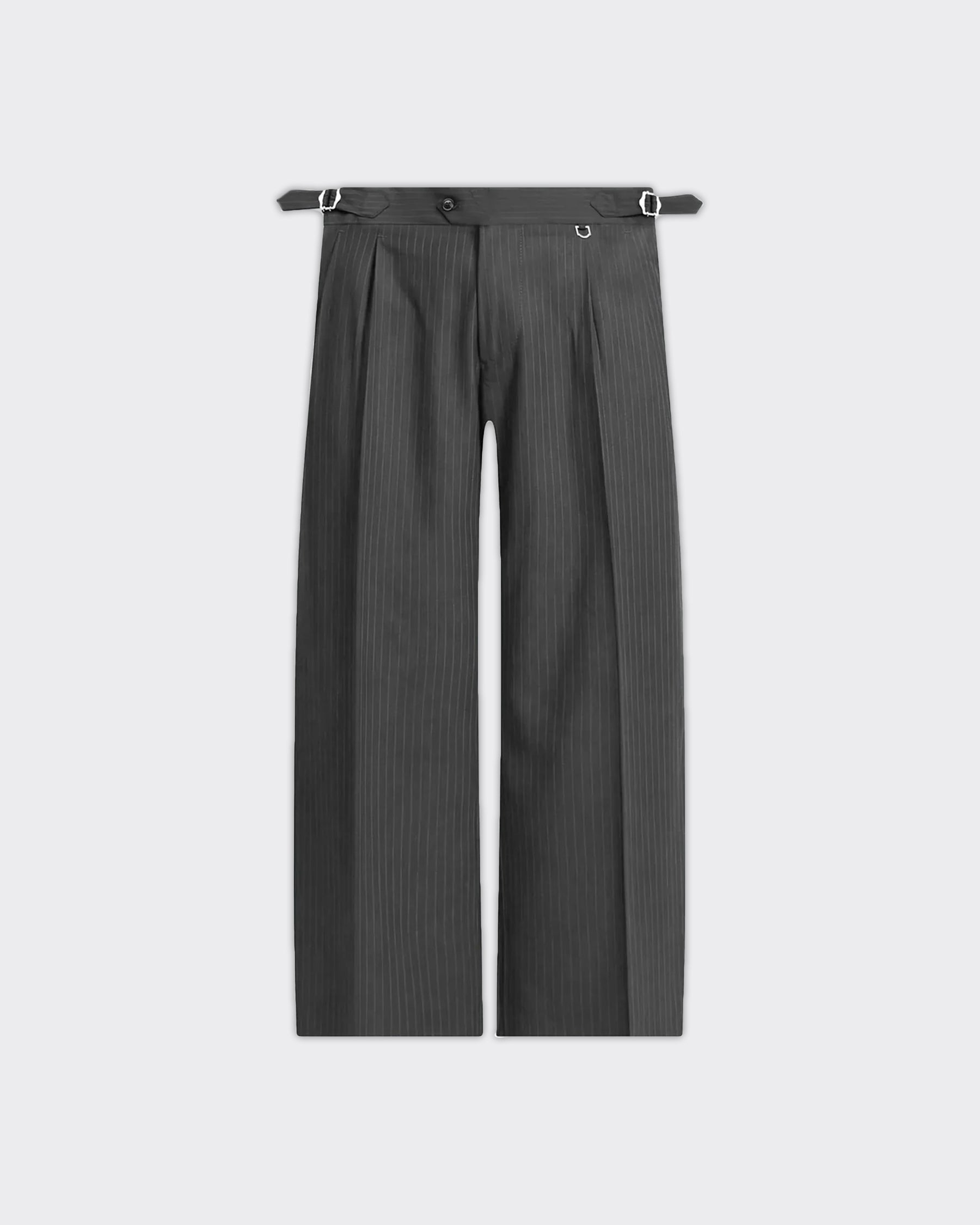 Reternity Pantalone Tailored Baggy Pinstripe Grigio