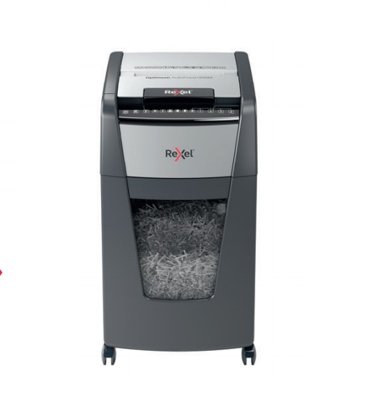 Rexel Optimum Auto+ 300X distruggi documenti Taglio a frammenti Nero Grigio
