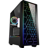 RGB LIT 100 Midi Tower Nero, Chassis Tower