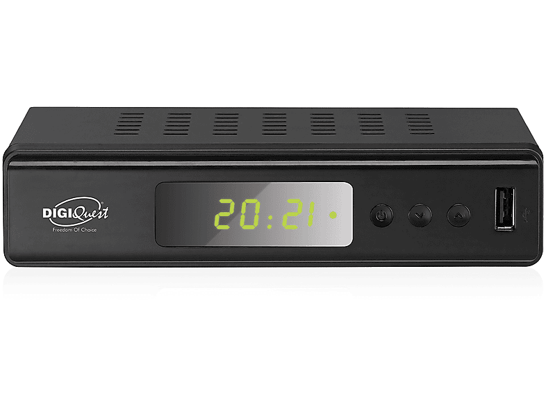 Ricevitore DIGIQUEST digitale, DVB-T2 HD, Nero