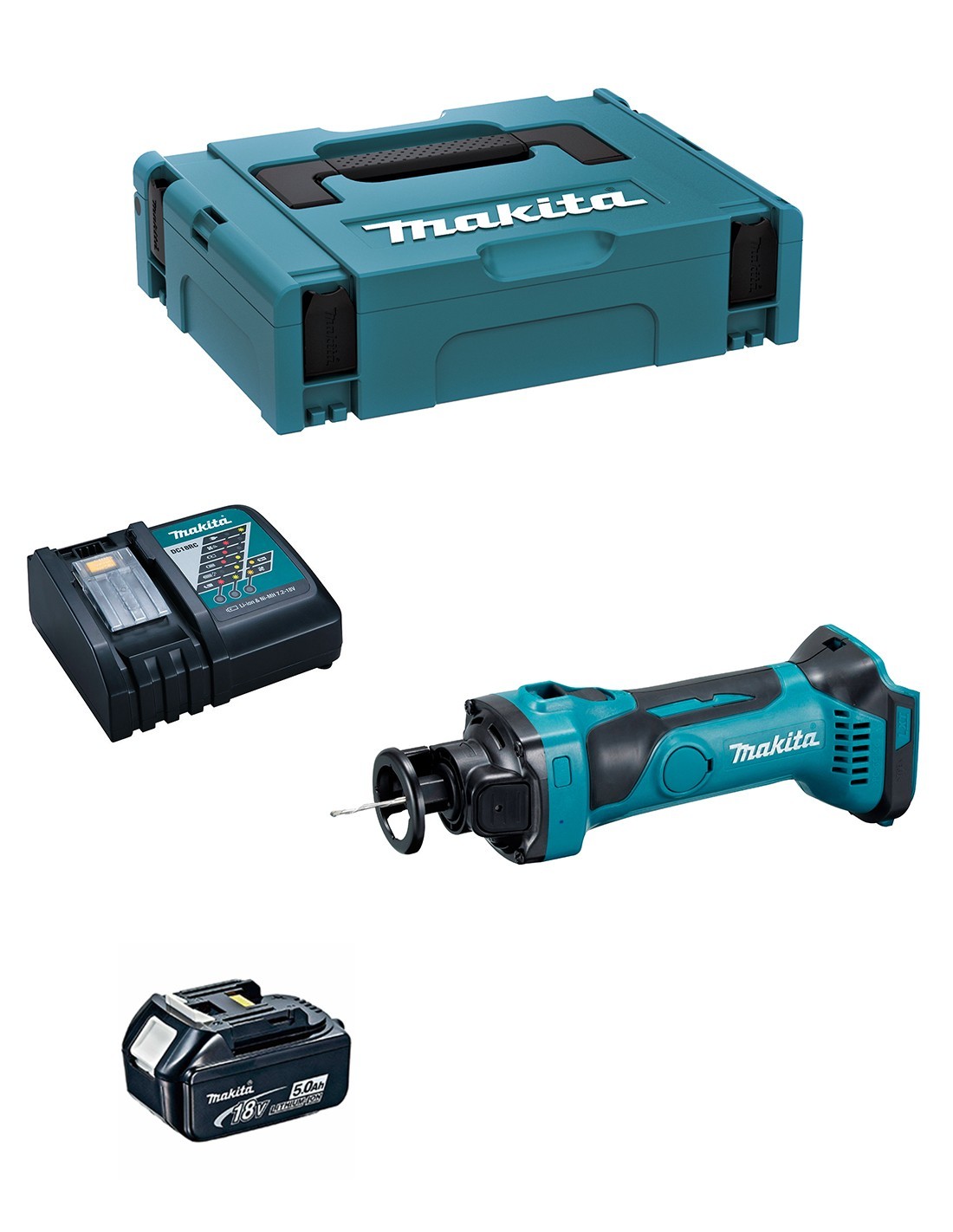 Rifilatore Per Cartongesso Makita Dco180rtj1 (1 X 5,0 Ah + Dc18rc + Makpac 1) Rifilatore Per Cartongesso Makita Dco180rtj1 (1 X 5,0 Ah + Dc18rc + Makpac 1)