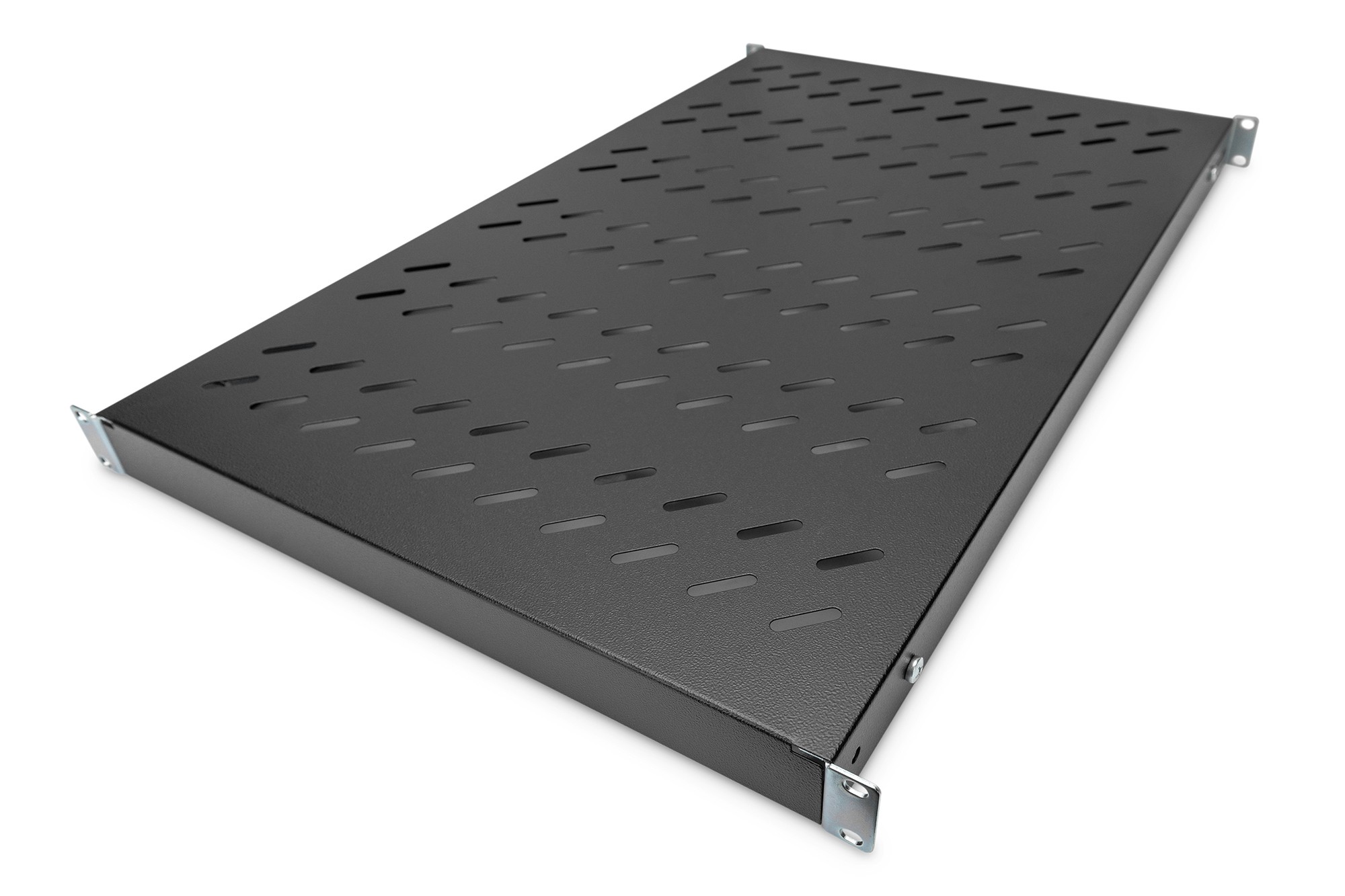 Ripiano Per Armadi Rack 19 Estensione Variabile 700-900 Mm Con 4 Agganci Colore Nero Ripiano Per Armadi Rack 19 Estensione Variabile 700-900 Mm Con 4 Agganci Colore Nero
