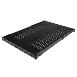 Ripiano rack Regolabile con fessure 1U Black ADJSHELFHDV