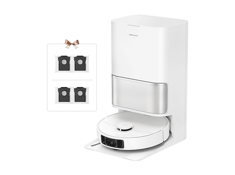ROBOT ASPIRAPOLVERE DREAME L10s Ultra Gen 3 Set, Potenza 600 W, Lavapavimenti, Autonomia fino a 200 min, Sensore di superficie, Spazzola laterale, Base carica, Bianco