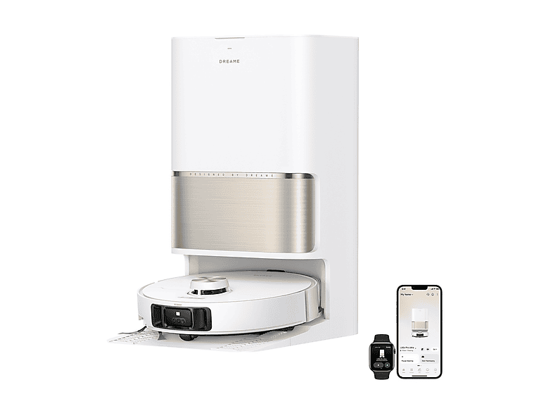 ROBOT ASPIRAPOLVERE DREAME L50sVIM Pro Ultra , Potenza 600 W, Lavapavimenti, Autonomia fino a 260 min, Sensore di superficie, Spazzola laterale, Base carica, Bianco