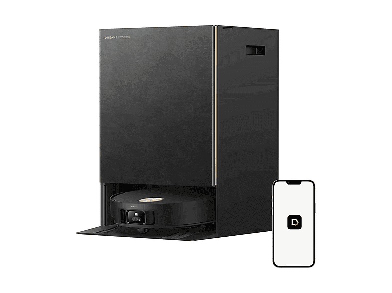 ROBOT ASPIRAPOLVERE DREAME MATRIX10VIM ULTRA, Potenza 700 W, Lavapavimenti, Autonomia fino a 260 min, Sensore di superficie, Spazzola laterale, Base carica, Nero / Oro