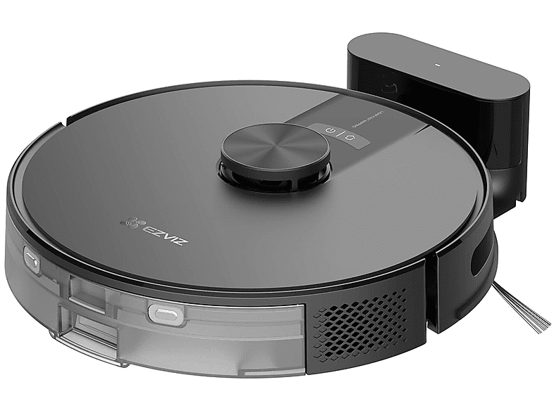 ROBOT ASPIRAPOLVERE EZVIZ RE4 Black, Potenza 45 W, Lavapavimenti, Autonomia fino a 240 min, Sensore di superficie, Spazzola laterale, Base carica, Nero