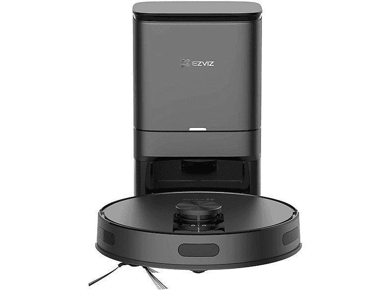 ROBOT ASPIRAPOLVERE EZVIZ RE4 PLUS, Potenza 45 W, Lavapavimenti, Autonomia fino a 240 min, Sensore di superficie, Spazzola laterale, Base carica, Nero