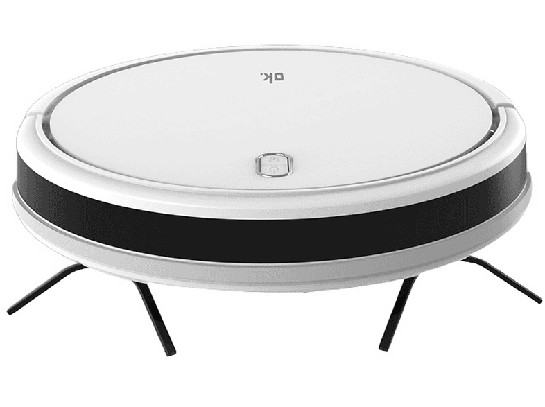 ROBOT ASPIRAPOLVERE OK ORVC19326IT, Potenza 28 W, Lavapavimenti, Autonomia fino a 100 min, Sensore di superficie, Spazzola laterale, Bianco