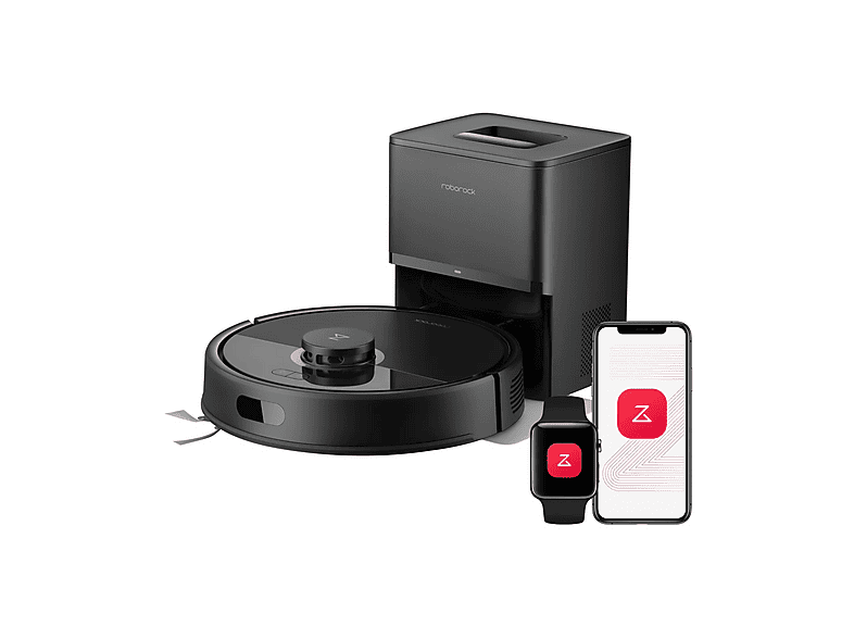 ROBOT ASPIRAPOLVERE ROBOROCK Q7 TF+, Potenza 40 W, Lavapavimenti, Autonomia fino a 150 min, Sensore di superficie, Spazzola laterale, Base carica, nero