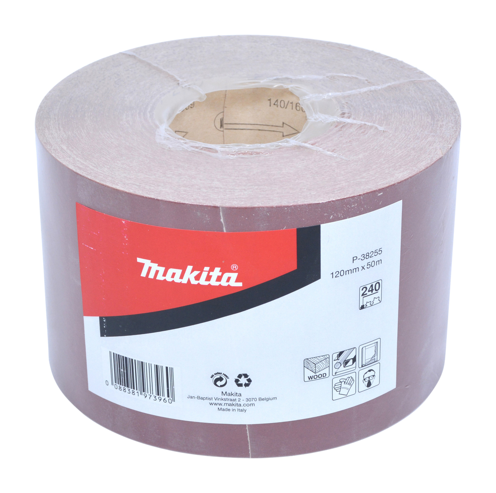Rotolo Di Carta Abrasiva Makita 120 Mm X 50 M K240 - P-38255