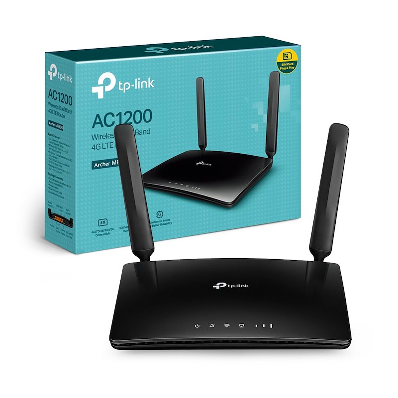 Router TP-LINK Archer MR400 4G ROUT. LTE, Velocità di trasferimento 1200 Mbit/s, Numero porte 4
