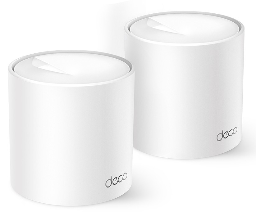 Router TP-LINK Deco X10 2-PACK Meshwifi6, Velocità di trasferimento 1500 Mbit/s, Numero porte 2