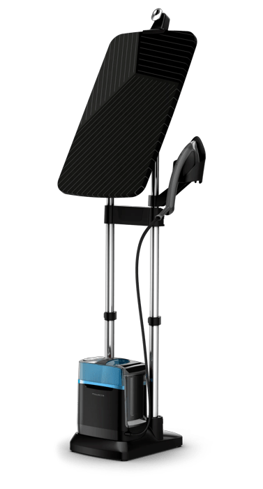 Rowenta Ixeo Power Stiratore Verticale All-In-One Igienizzante Black & Blue