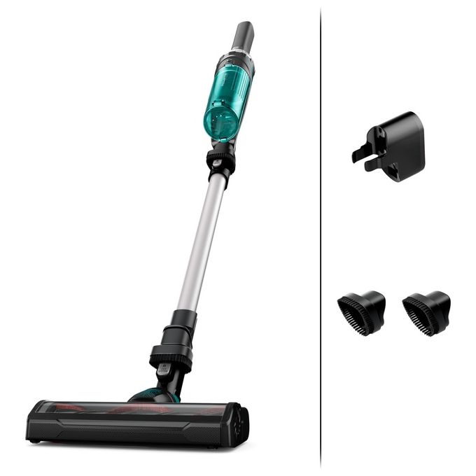 Rowenta RH1127WO Scopa Elettrica senza Filo Aspirapolvere senza Sacco Ciclonica 0.4 L colore Blu