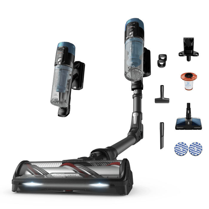 Rowenta X-Force Flex 14.80 Aqua Aspirapolvere Senza Filo 240 Aw Autonomia 90 Min