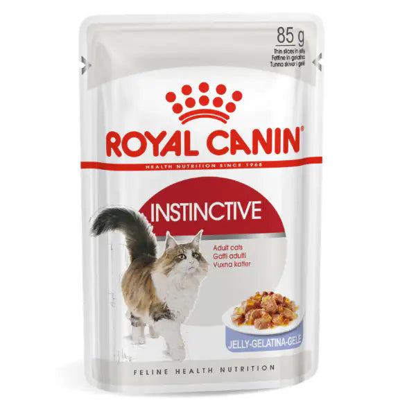 Royal Canin Instinctive in Gelatina 85 gr - confezione da 12 pezzi - Cibo umido per gatti - 1° ORDINE? scegli tra BZR5 - BZR20 + 200 pt fedeltà
