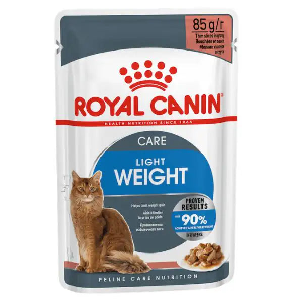 Royal Canin Light Weight Care in Salsa 85 gr - confezione da 12 pezzi - Cibo umido per gatti - 1° ORDINE? scegli tra BZR5 - BZR20 + 200 pt fedeltà
