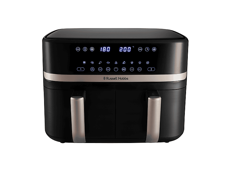 RUSSEL HOBBS Satisfry Dual Basket 9L, capacità 9 l, Max potenza 2800 W