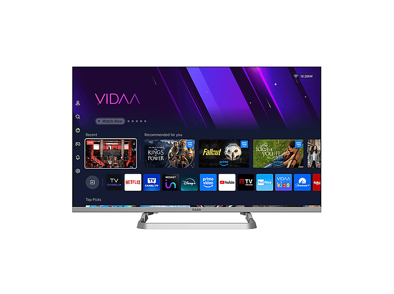 SABA SA32QM10VDA TV QLED, SMART TV, 32 ", Full-HD, Processore CA53 x4@1.0Ghz, Classe E