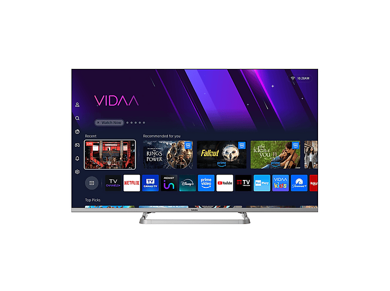 SABA SA43SM10VDA TV LED, SMART TV, 43 ", Full-HD, Processore CA53 x4@1.0Ghz, Classe F