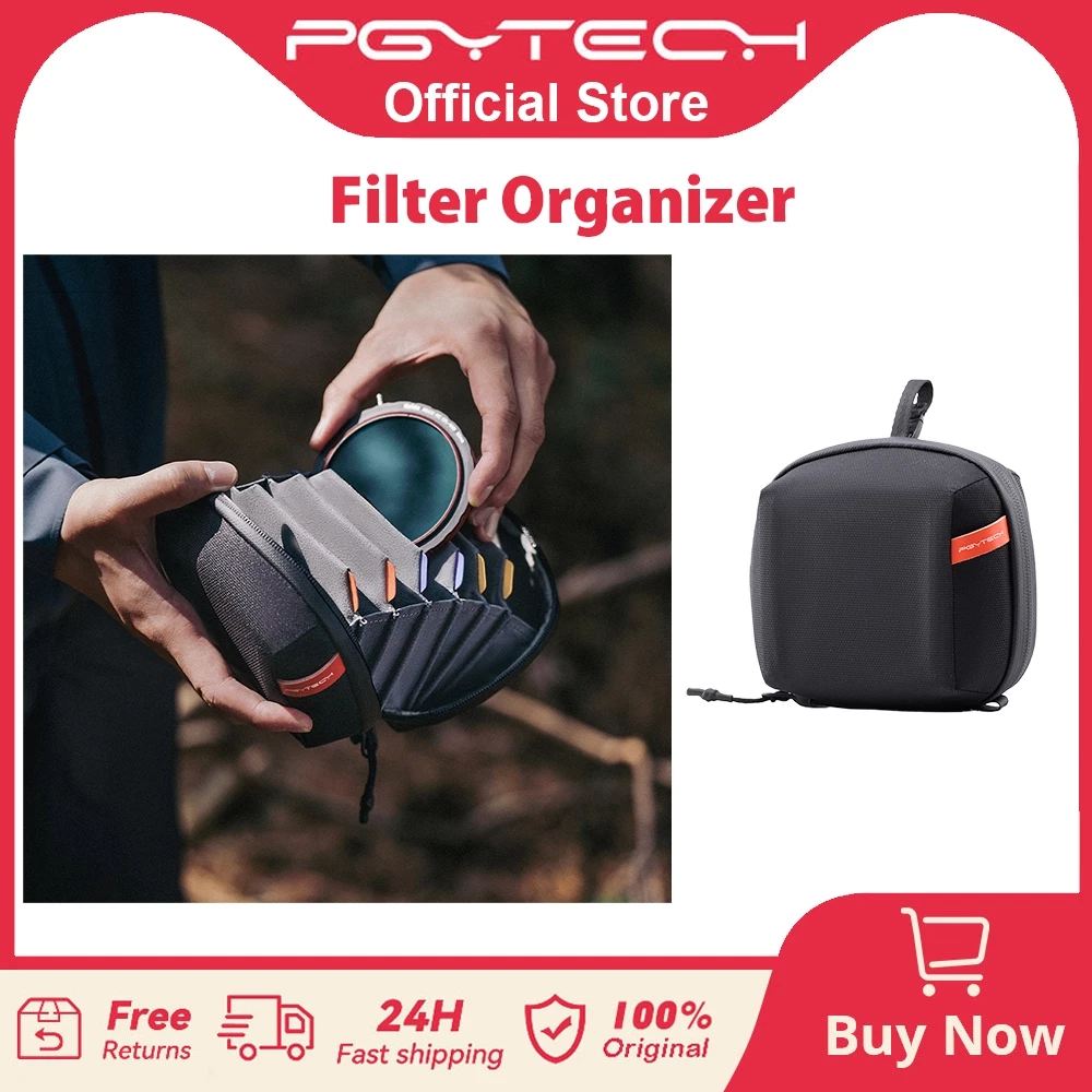 Sacchetto filtro PGYTECH, sacchetto portaoggetti filtro circolare, sacchetto filtro fotocamera, sacchetto portaoggetti filtro UV, copertura protettiva polarizzatore CPL