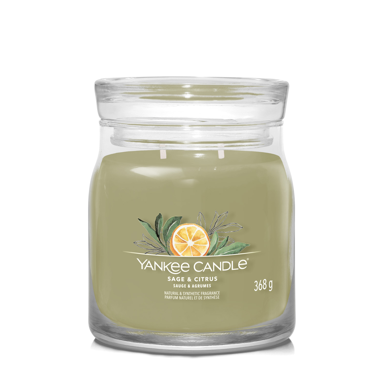 Sage Citrus, candela in giara media Yankee Candle