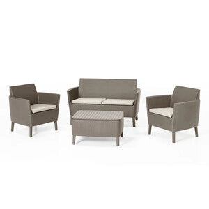 SALOTTO SALEMO 4 PZ C/CUSCINI CAPPUCCINO SALOTTO SALEMO 4 PZ C/CUSCINI CAPPUCCINO