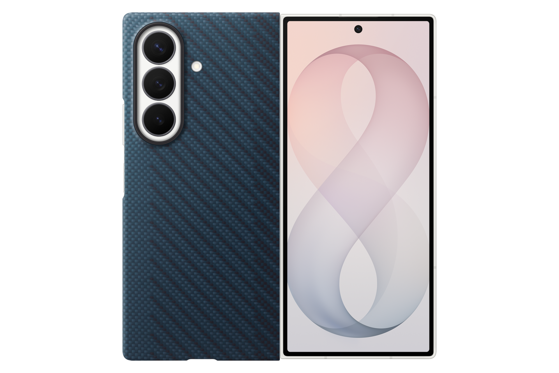 SAMSUNG Carbon Magnet Case COVER per Samsung Galaxy Z Fold8 Ultra, Blu