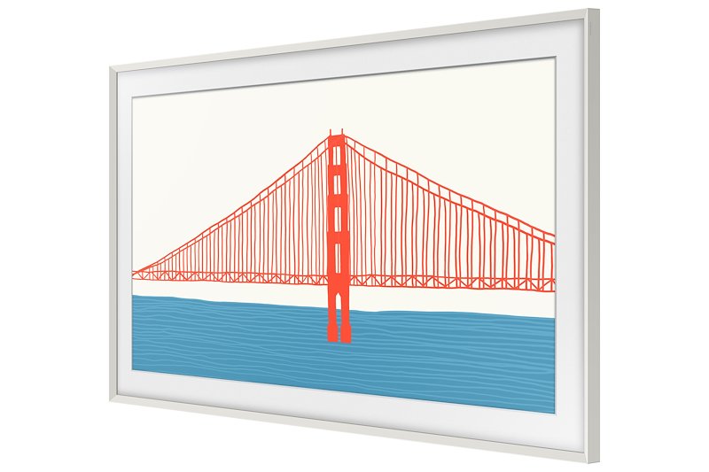 Samsung - Cornice The Frame 43" Vg-scfa43wtbxc-white