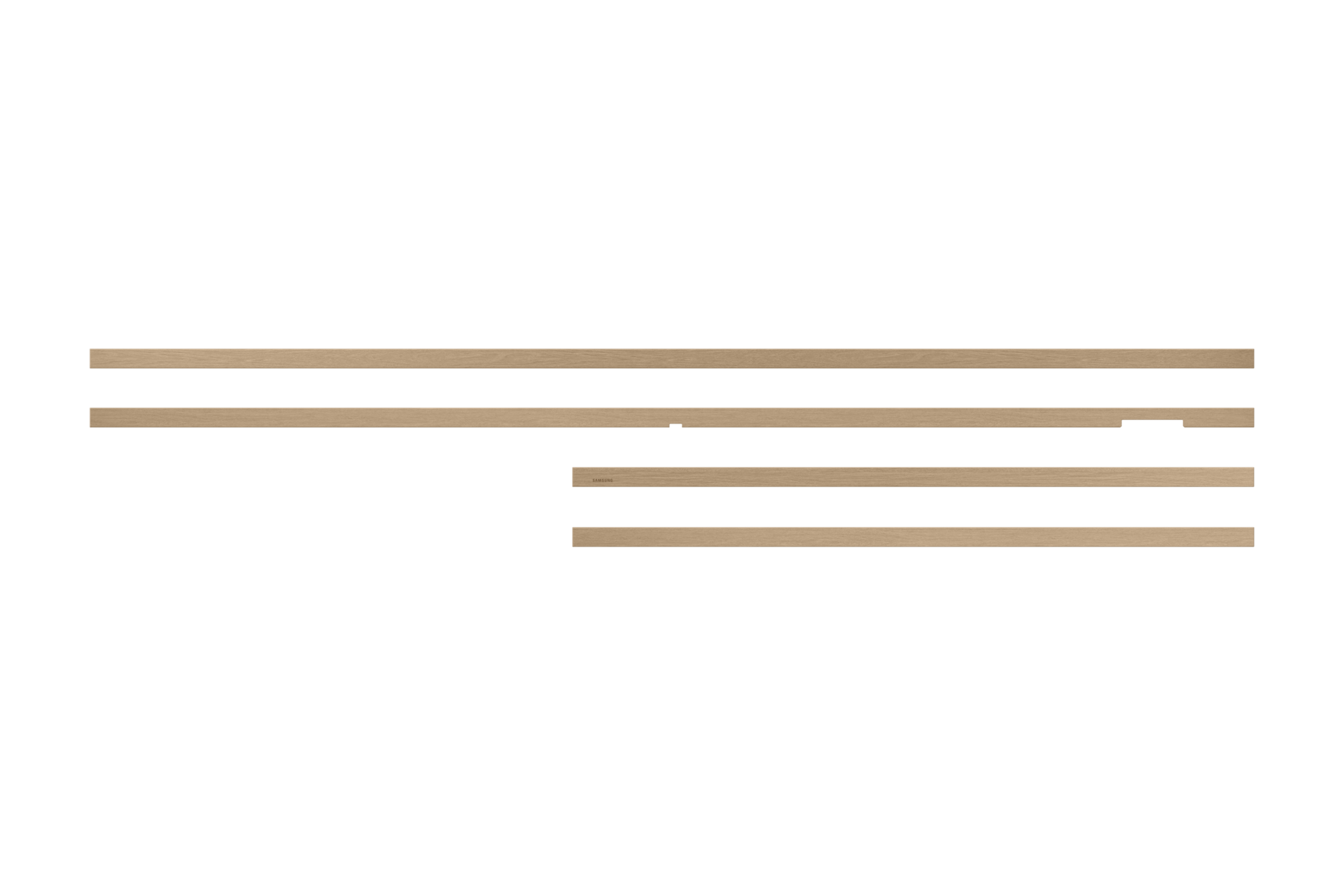 Samsung Cornice The Frame 85” Teak (2025), Beige Wood