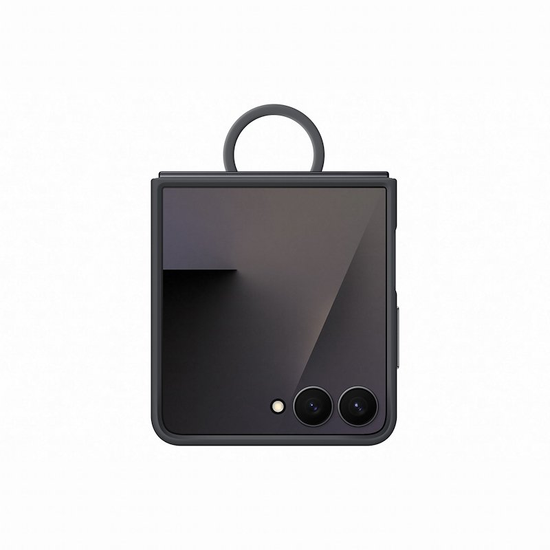 Samsung - Custodia Ring Case (silicone) Per Galaxy Z Flip7-black