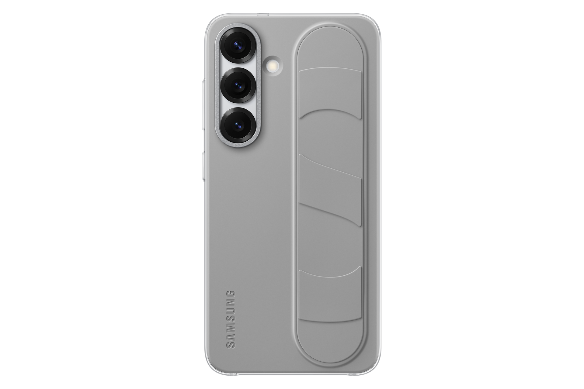 Samsung Custodia Standing Grip per Galaxy S25, Gray