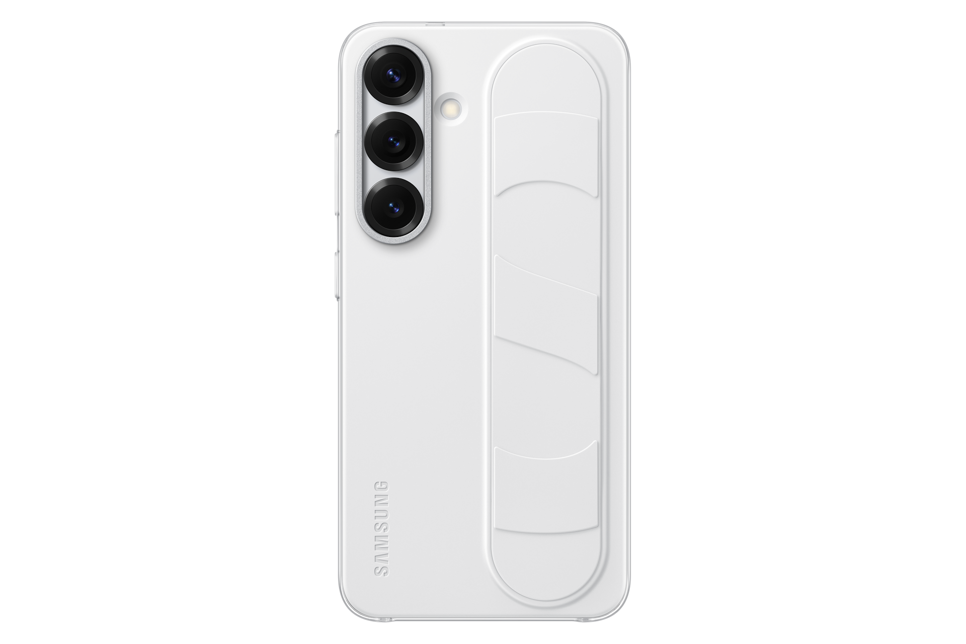Samsung Custodia Standing Grip per Galaxy S25, White