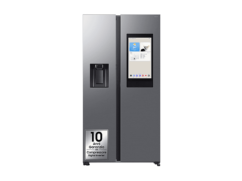 Samsung - Frigorifero Side By Side Rs90f66betef Classe E-inox Spazzolato