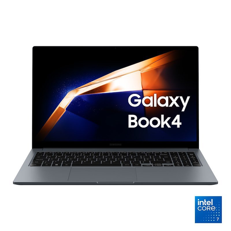 SAMSUNG Galaxy Book4 15.6 Core7 NOTEBOOK, 15,6 ", processore Intel® Core 7 150U, Iris® Xᵉ, RAM 16 GB, 512 GB SSD, Grey, Windows 11 Home
