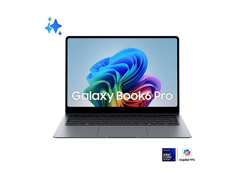 SAMSUNG Galaxy Book6 Pro NOTEBOOK, 14 ", processore Intel® Core Ultra 5 325, Intel®, RAM 16 GB, 512 GB SSD, Grey, Windows 11 - per le aziende