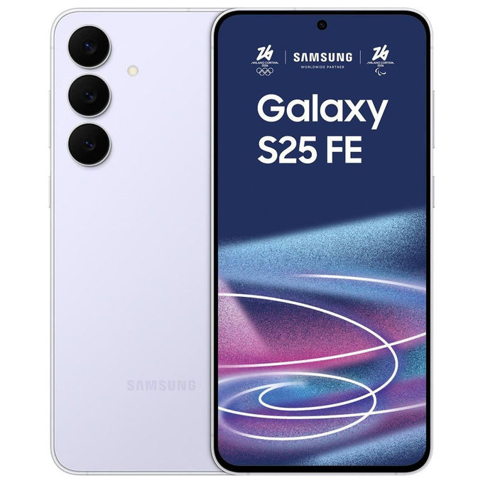 Samsung Galaxy S25 FE 5G, smartphone 6.7'' AMOLED, 8GB RAM, 256GB, dual SIM, fotocamera 50MP, batteria 4900mAh, Bianco TIM