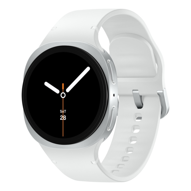 Samsung galaxy watch 8 3,3 cm (1.3) amoled 40 mm digitale 438 x 438 pixel touch screen 4g argento wi-fi gps (satellitare)