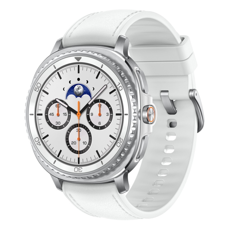 Samsung galaxy watch 8 classic 3,3 cm (1.3) amoled 46 mm digitale 438 x 438 pixel touch screen 4g argento wi-fi gps