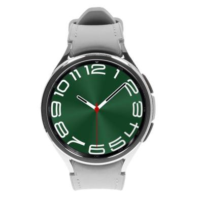 Samsung Galaxy Watch6 Classic argento 47mm LTE Cinturino ibrido in ecopelle argento - Ricondizionato - ottimo - Grade A