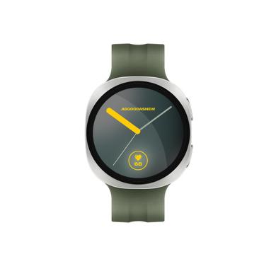 Samsung Galaxy Watch9 silver 44mm Sport Band oliva M/L 32GB - Ricondizionato - Come nuovo - Grade A+