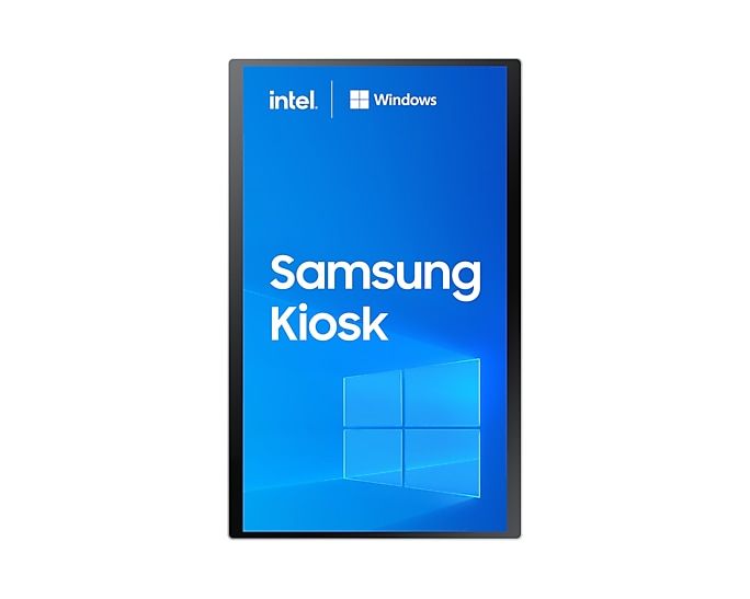 Samsung KM24C-C Design chiosco 61 cm (24") LED 250 cd/m² Full HD Bianco Touch screen Processore integrato Windows 10 IoT Enterprise 16/7