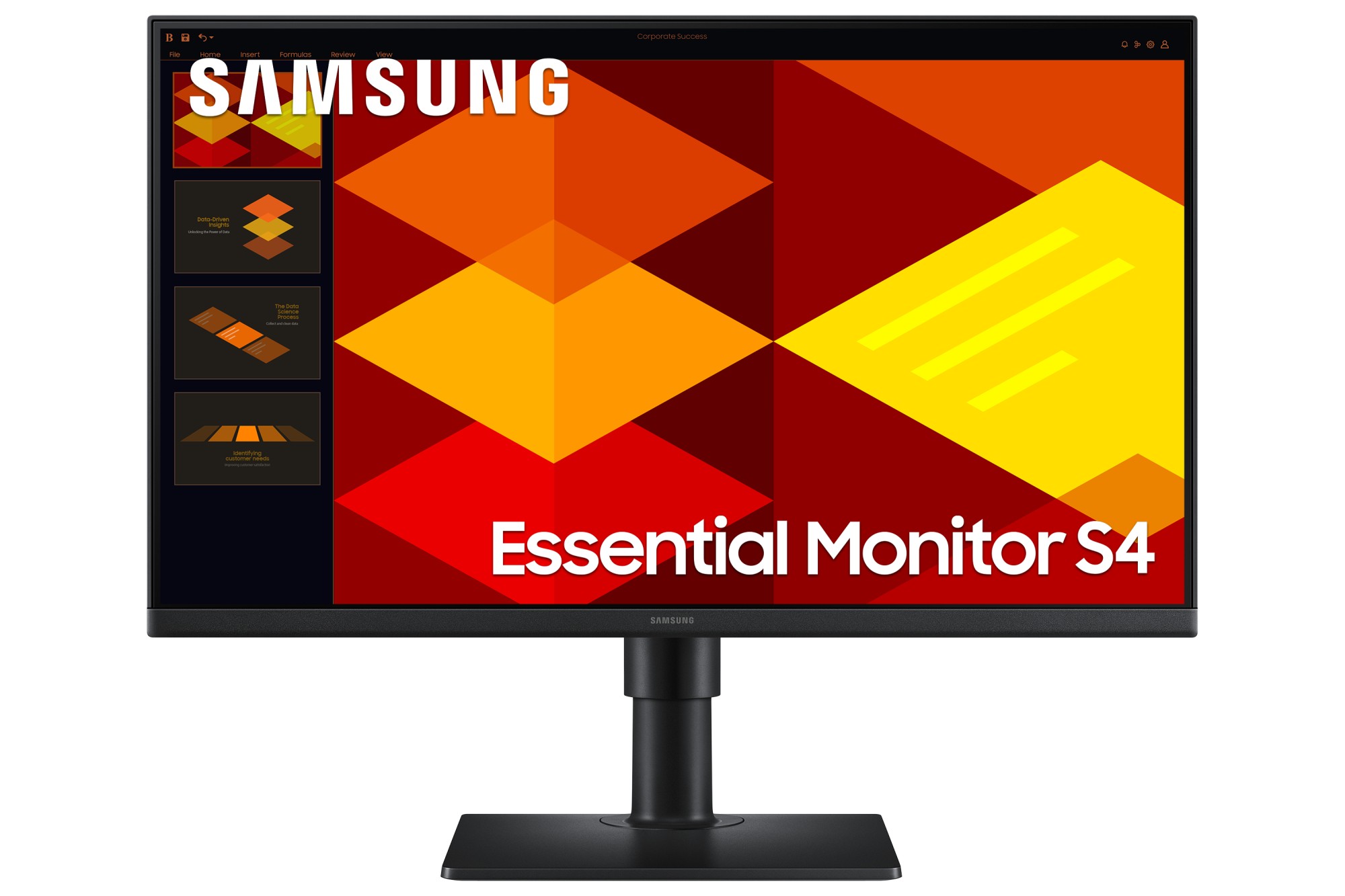 Samsung Monitor 24 Led Ips 16:9 Fhd 5Ms 250 Cdm 100Hz Pivot Dp/Hdmi S4 S24D400