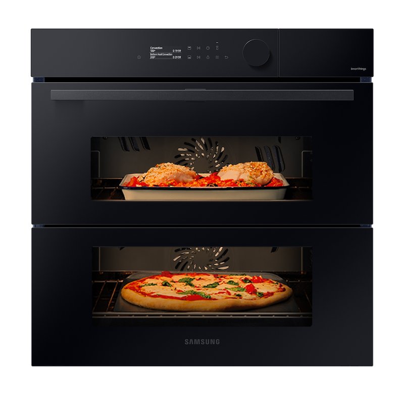 SAMSUNG NV7B5760WBK/U5 FORNO INCASSO Capacità 76 l, dimensoni: L 59,5 cm - A 59,6 P 57 cm, VETRO NERO, classe A+
