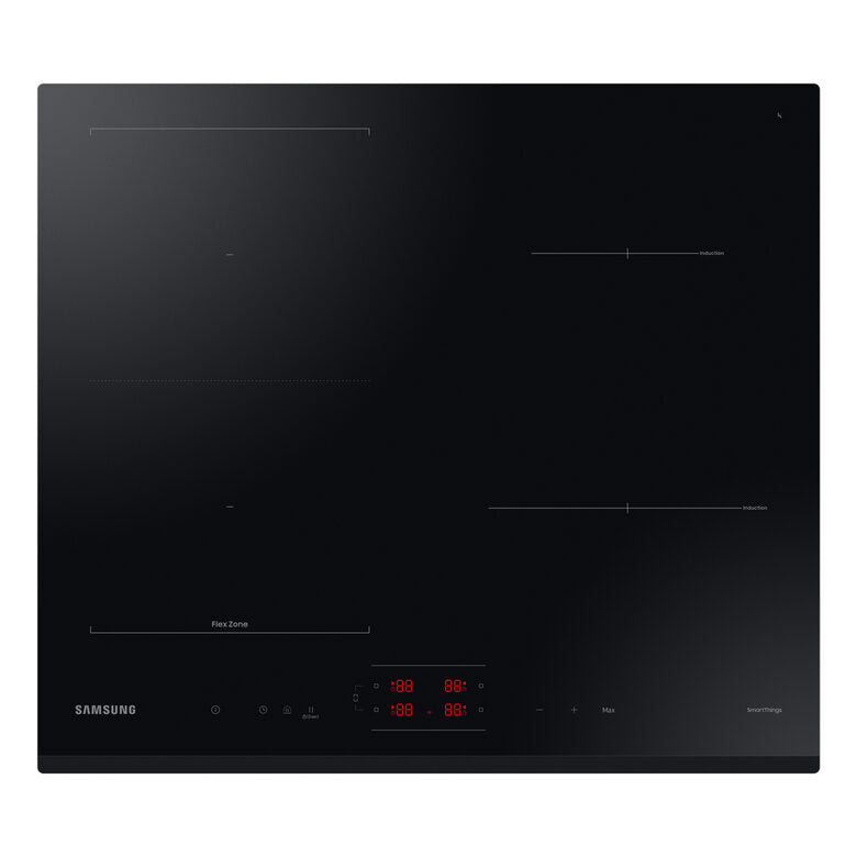 SAMSUNG NZ64B5045GK/U1 PIANO COTTURA A INDUZIONE, 4 zone di cottura, dimensioni: L 59 cm, P 52 piano in Vetroceramica, Vetroceramica Nero