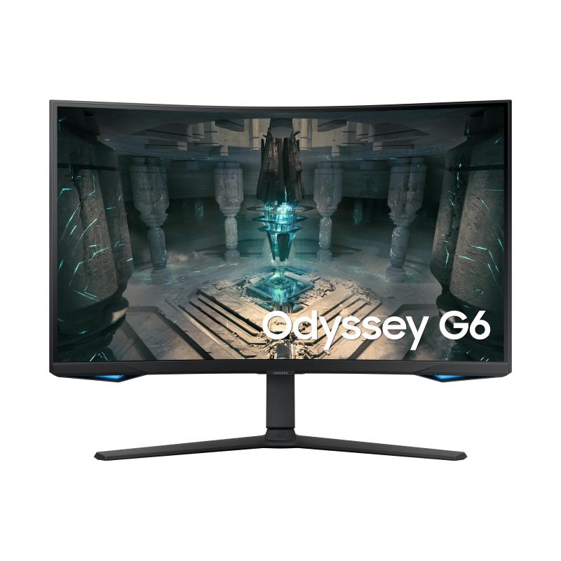 Samsung odissey g6 ls32bg650 32 led va wqhd monitor gaming curvo 16:9 350 cdm 2500:1 240hz freesync premium pro wi-fi 5 hdmi displayport 2560 x 1440
