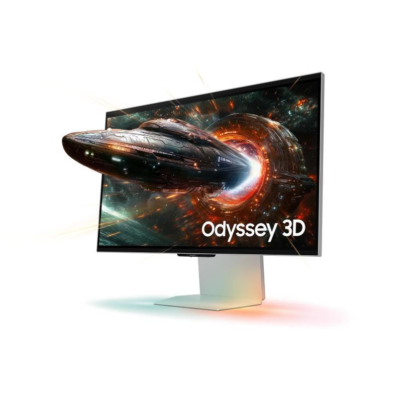 SAMSUNG Odyssey 3D - G90XF Monitor Gaming, 27 ", UHD 4K, 3840 x 2160 Pixel, tempo di risposta 1 ms, refresh rate 165 Hz