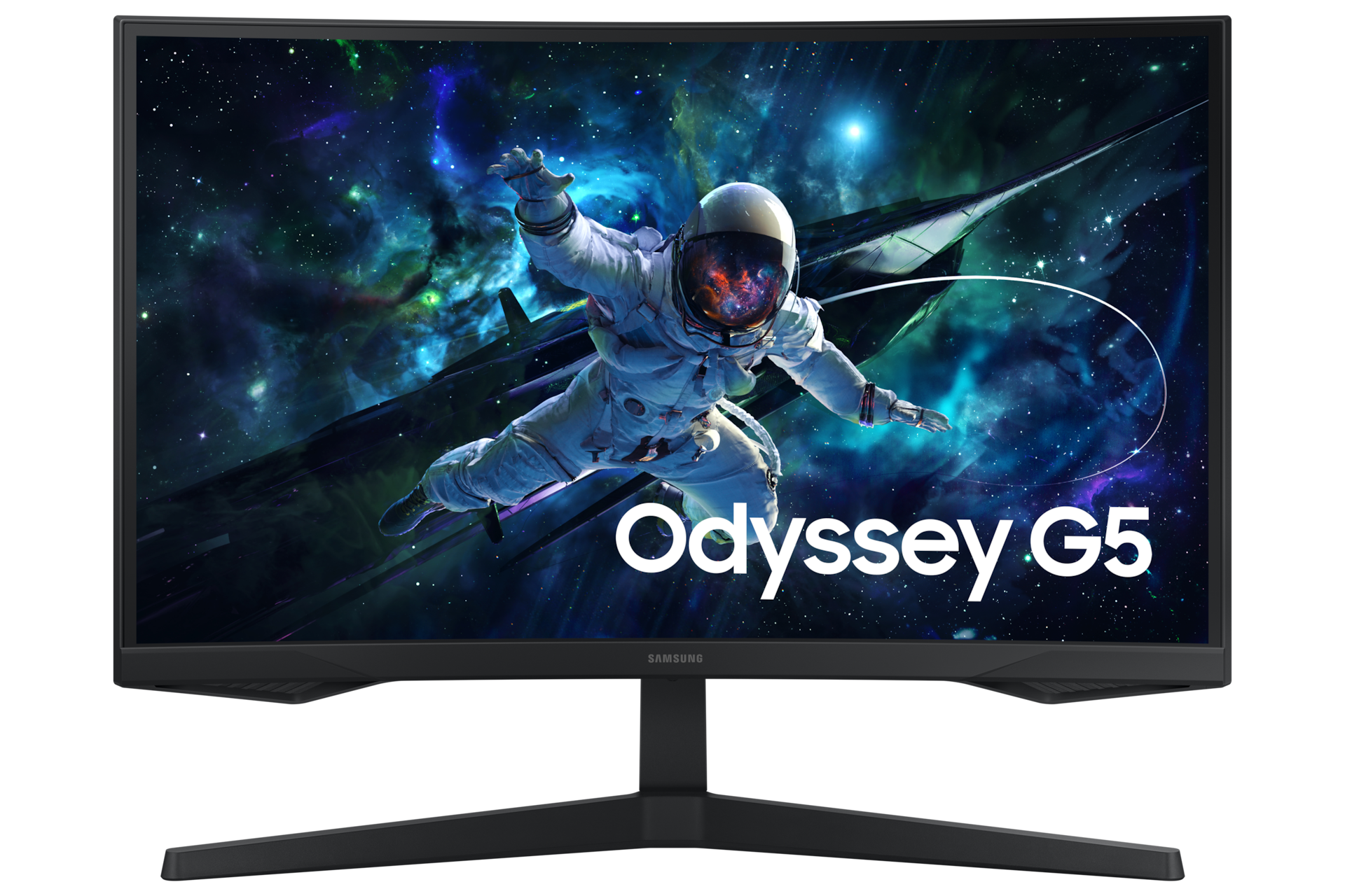 SAMSUNG Odyssey G5 - G55C Monitor Gaming Curvo, 27 ", QHD, 2560 x 1440 Pixel, tempo di risposta 1 ms, refresh rate 165 Hz
