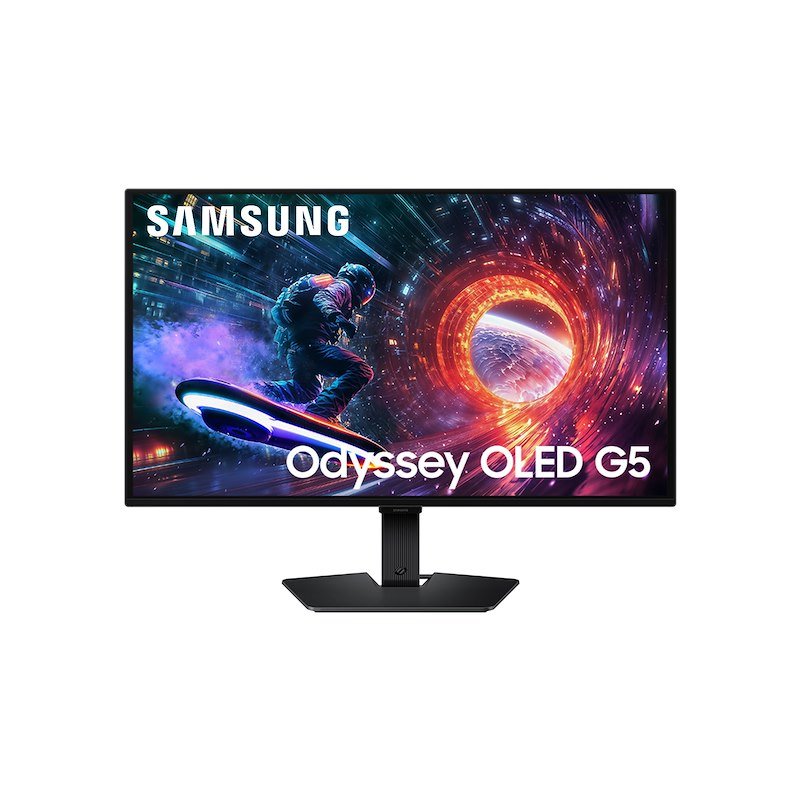 SAMSUNG Odyssey OLED G5 - G50SF Monitor Gaming, 27 ", QHD, 2560 x 1440 Pixel, tempo di risposta 0,03 ms, refresh rate 180 Hz